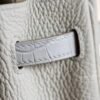 Hermes Bag Image Birkin Touch 25CM Matte Crocodile / Togo Leather 80 Pearl grey Silver Hardware