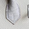 Hermes Bag Image Birkin Touch 25CM Matte Crocodile / Togo Leather 80 Pearl grey Silver Hardware