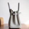 Hermes Bag Image Birkin Touch 25CM Matte Crocodile / Togo Leather 80 Pearl grey Silver Hardware