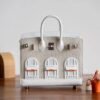 Hong Kong Hermes Birkin 20CM White House Matte Crocodile Silver Hardware Full Handmade