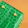 Hong Kong Hermes 1L Cactus Mini Kelly ll Shiny Alligator Crocodile Leather 19CM Gold Hardware