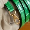 Hong Kong Hermes 1L Cactus Mini Kelly ll Shiny Alligator Crocodile Leather 19CM Gold Hardware