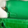 Hong Kong Hermes 1L Cactus Mini Kelly ll Shiny Alligator Crocodile Leather 19CM Gold Hardware