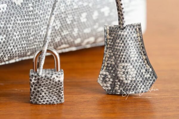 Amsterdam Netherlands Hermes Birkin 25CM 01 Lizard Leather Silver Hardware Full Handmade