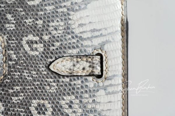 Amsterdam Netherlands Hermes Birkin 25CM 01 Lizard Leather Silver Hardware Full Handmade