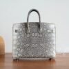 Amsterdam Netherlands Hermes Birkin 25CM 01 Lizard Leather Silver Hardware Full Handmade