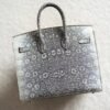 Amsterdam Netherlands Hermes Birkin 25CM 01 Lizard Leather Silver Hardware Full Handmade