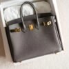 Women's Tote Bag Birkin 25CM Togo Leather 8F Etain Gold Hardware