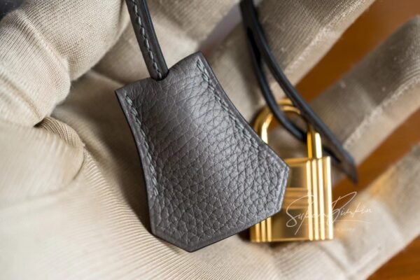 Women's Tote Bag Birkin 25CM Togo Leather 8F Etain Gold Hardware
