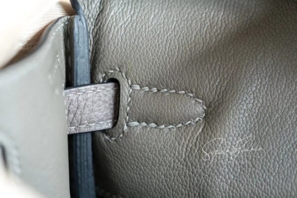 Women's Tote Bag Birkin 25CM Togo Leather 8F Etain Gold Hardware