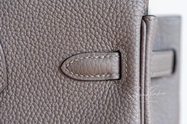 Women's Tote Bag Birkin 25CM Togo Leather 8F Etain Gold Hardware
