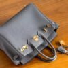 Women's Tote Bag Birkin 25CM Togo Leather 8F Etain Gold Hardware
