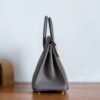 Women's Tote Bag Birkin 25CM Togo Leather 8F Etain Gold Hardware