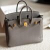 Women's Tote Bag Birkin 25CM Togo Leather 8F Etain Gold Hardware