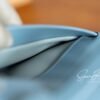 Brussels Belgium Hermes Kelly 24/24 Mini J7 Blue Lin/Gris Mouette Silver Hardware Special Order