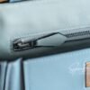 Brussels Belgium Hermes Kelly 24/24 Mini J7 Blue Lin/Gris Mouette Silver Hardware Special Order