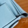 Brussels Belgium Hermes Kelly 24/24 Mini J7 Blue Lin/Gris Mouette Silver Hardware Special Order
