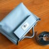 Brussels Belgium Hermes Kelly 24/24 Mini J7 Blue Lin/Gris Mouette Silver Hardware Special Order