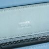 Brussels Belgium Hermes Kelly 24/24 Mini J7 Blue Lin/Gris Mouette Silver Hardware Special Order