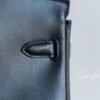 Sydney Australia Hermes Birkin 25CM Black Box Leather HandBag Silver Hardware Handmade